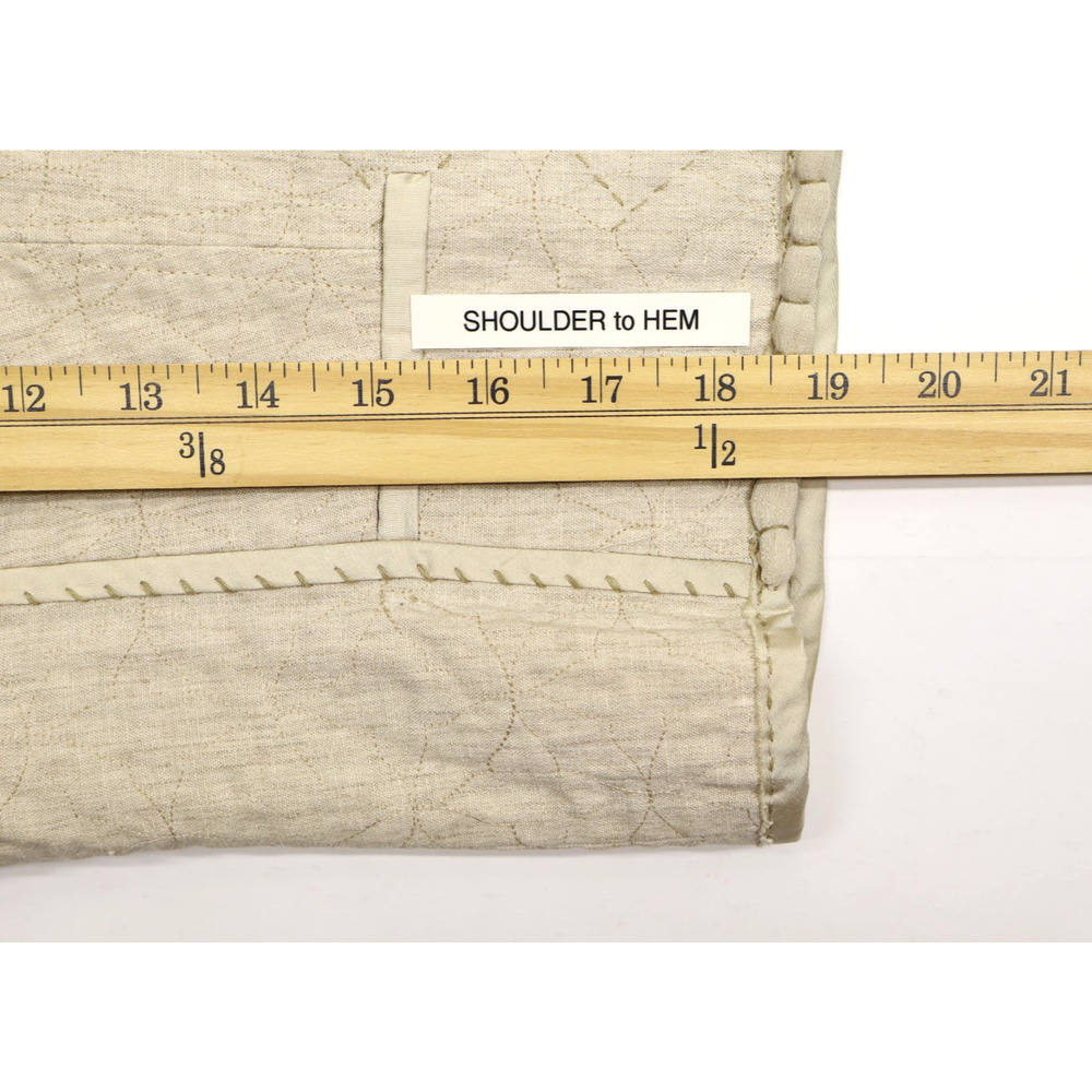 Elie Tahari Women's Neutral Reversible Linen Stitch Details Jacket Sz M NEW - Picture 5 of 11